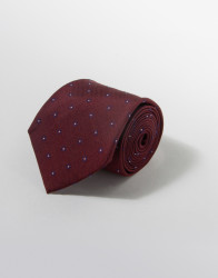 Patrick Hellmann Collection Bordo 100% Silk Tie thumbnail